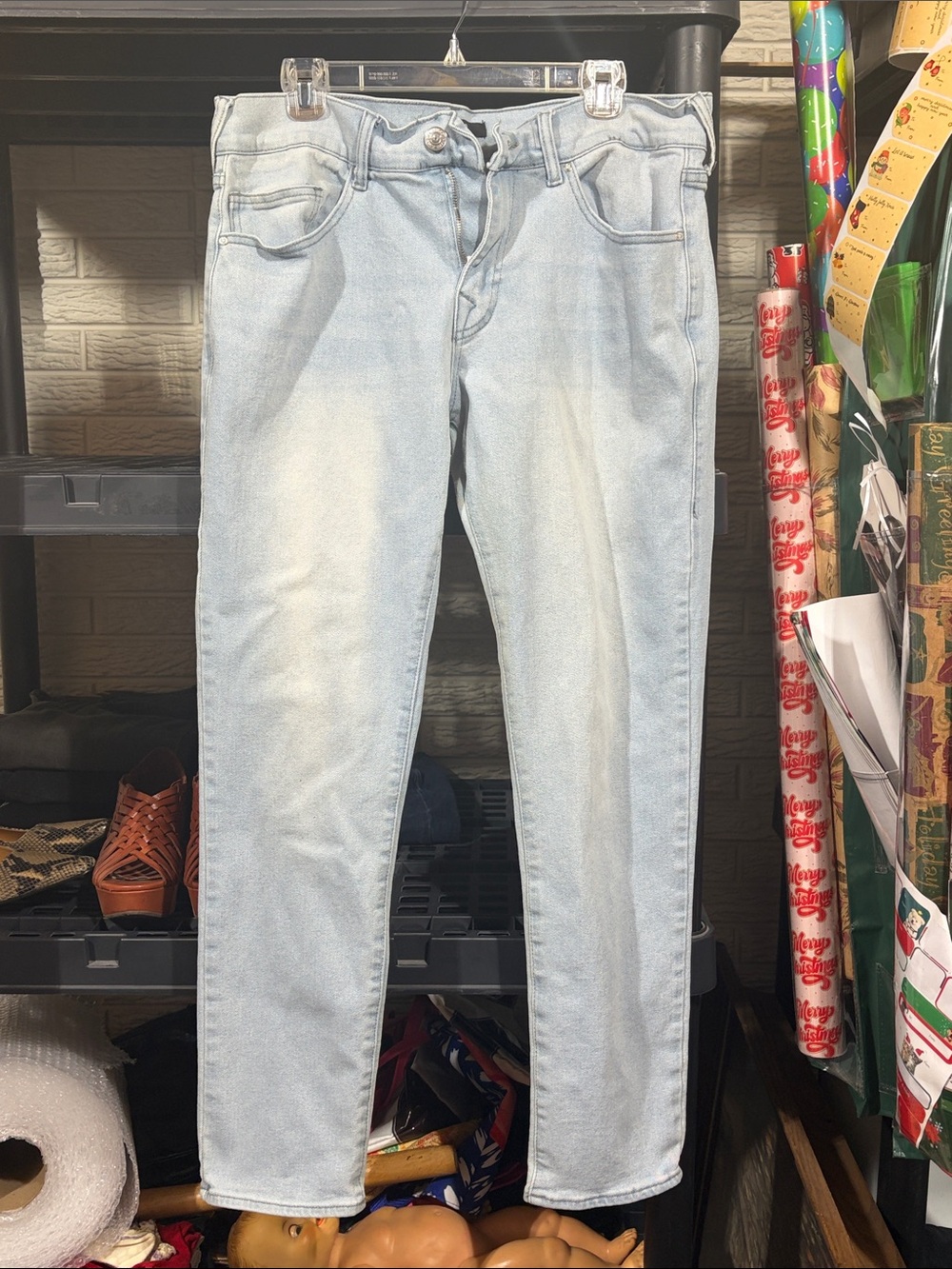 True Religion Light Wash Slim Straight Men’s Jeans